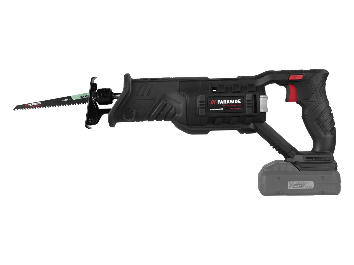 Scie sabre sans fil PSSAP 20-Li E6, 20 V